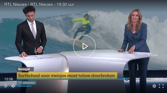 RTL NIEUWS ONTDEKT SURFENDE MEVROUW UIT SENEGAL EN GAAT HELEMAAL WOKE