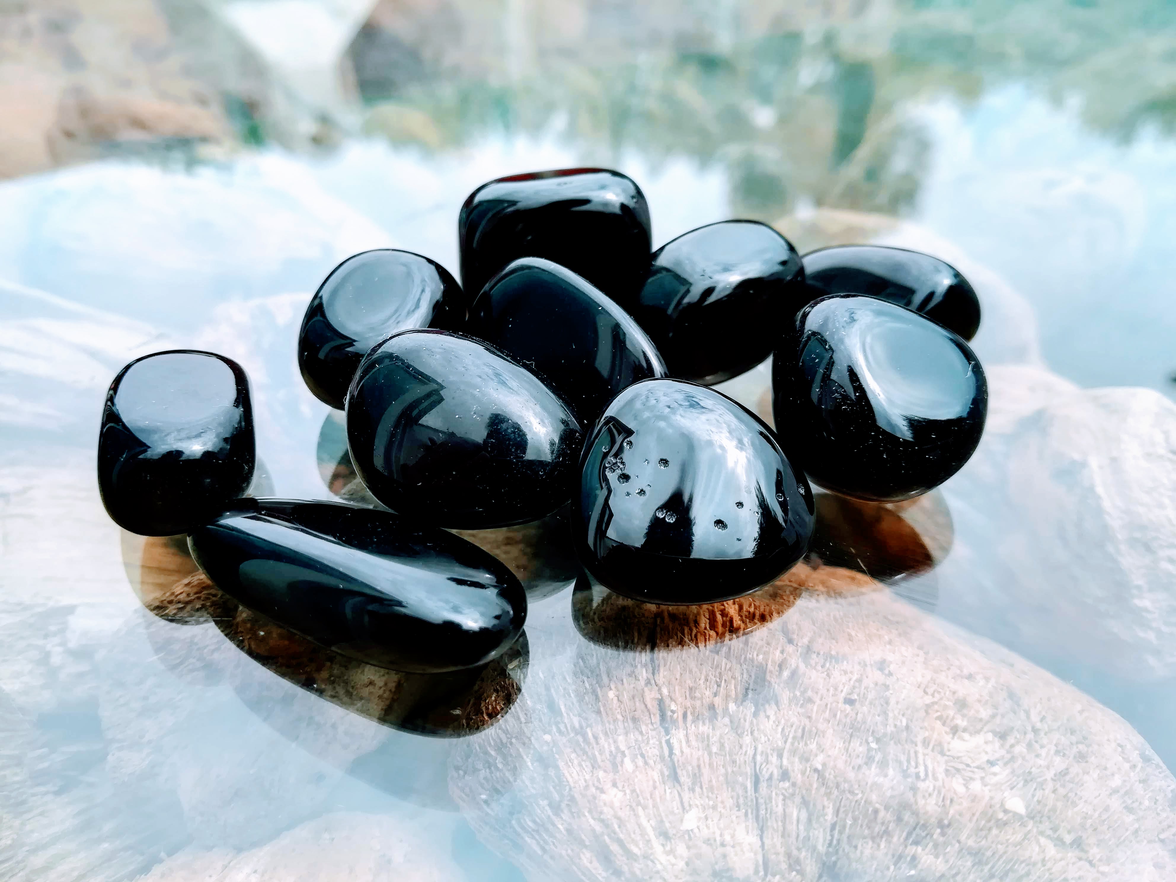 Black Obsidian Tumblestones