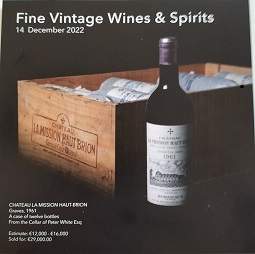 Fine Wine Auction at James Adams