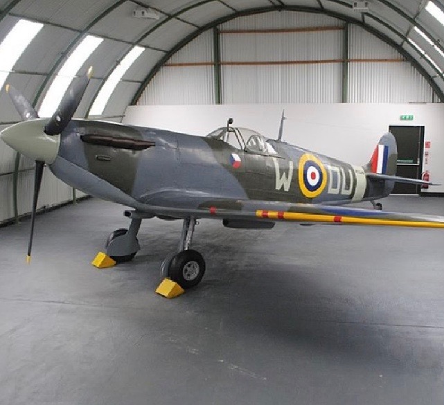 A Spitfire at Dumfries Aviation Museum
