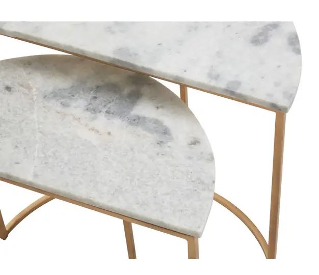 Gold & Marble Nest of Tables