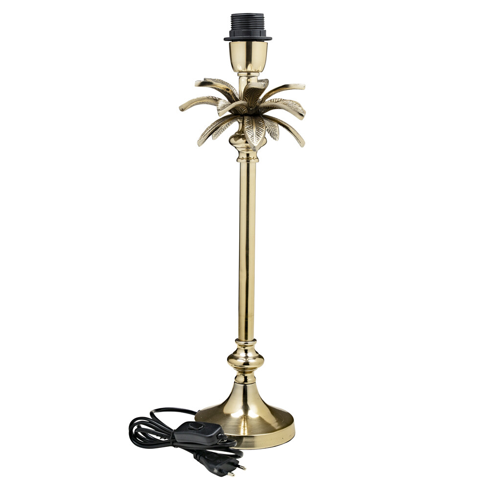 Lamp Palm Champagne Gold met Elodi kap brons van Light&Living