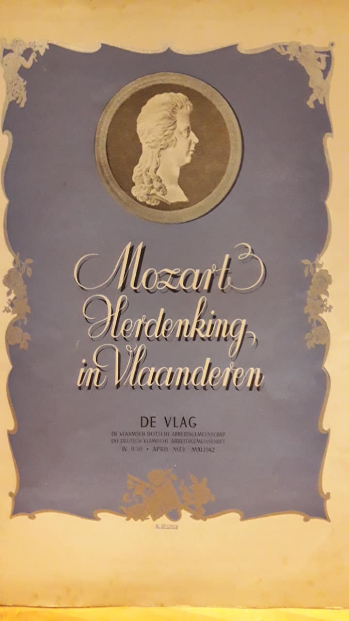 Maandblad DE VLAG - mei 1942 / speciaal nummer Mozartherdenking in Vlaanderen