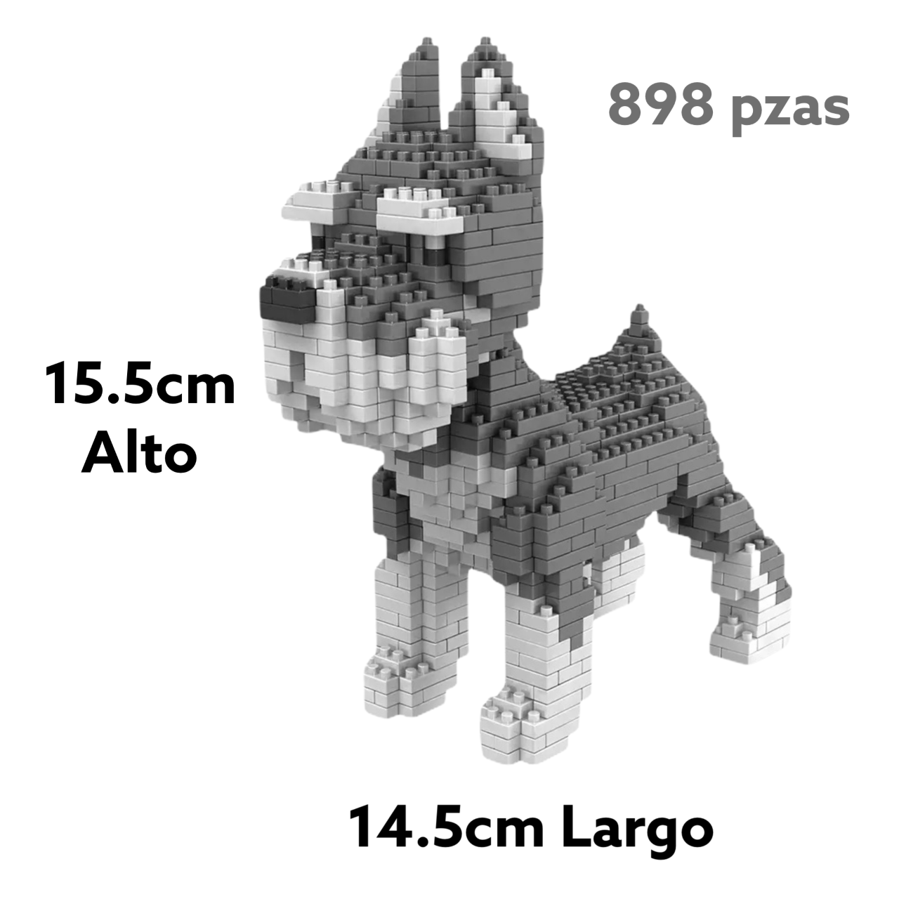 Schnauzer Mini Lego Blocks