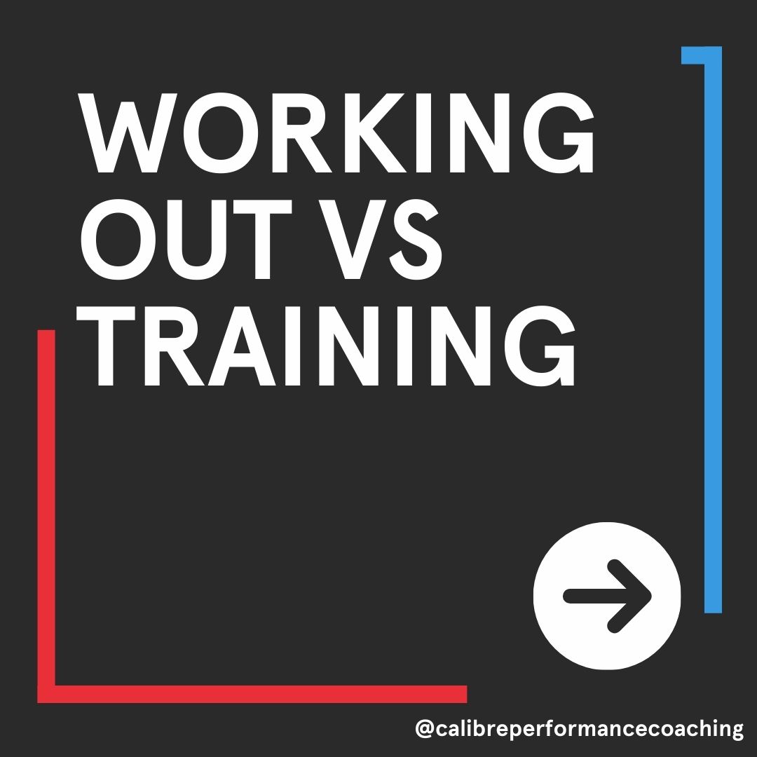 Working Out vs Training