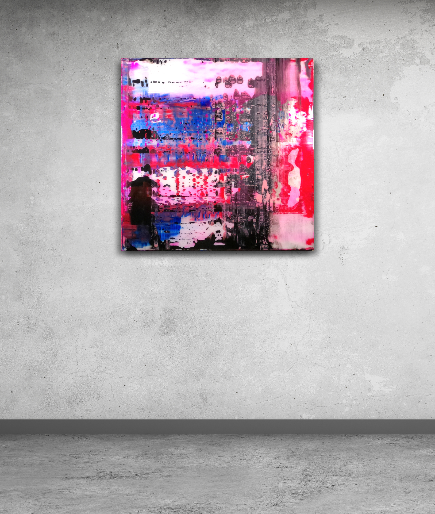 Neon II abstract painting