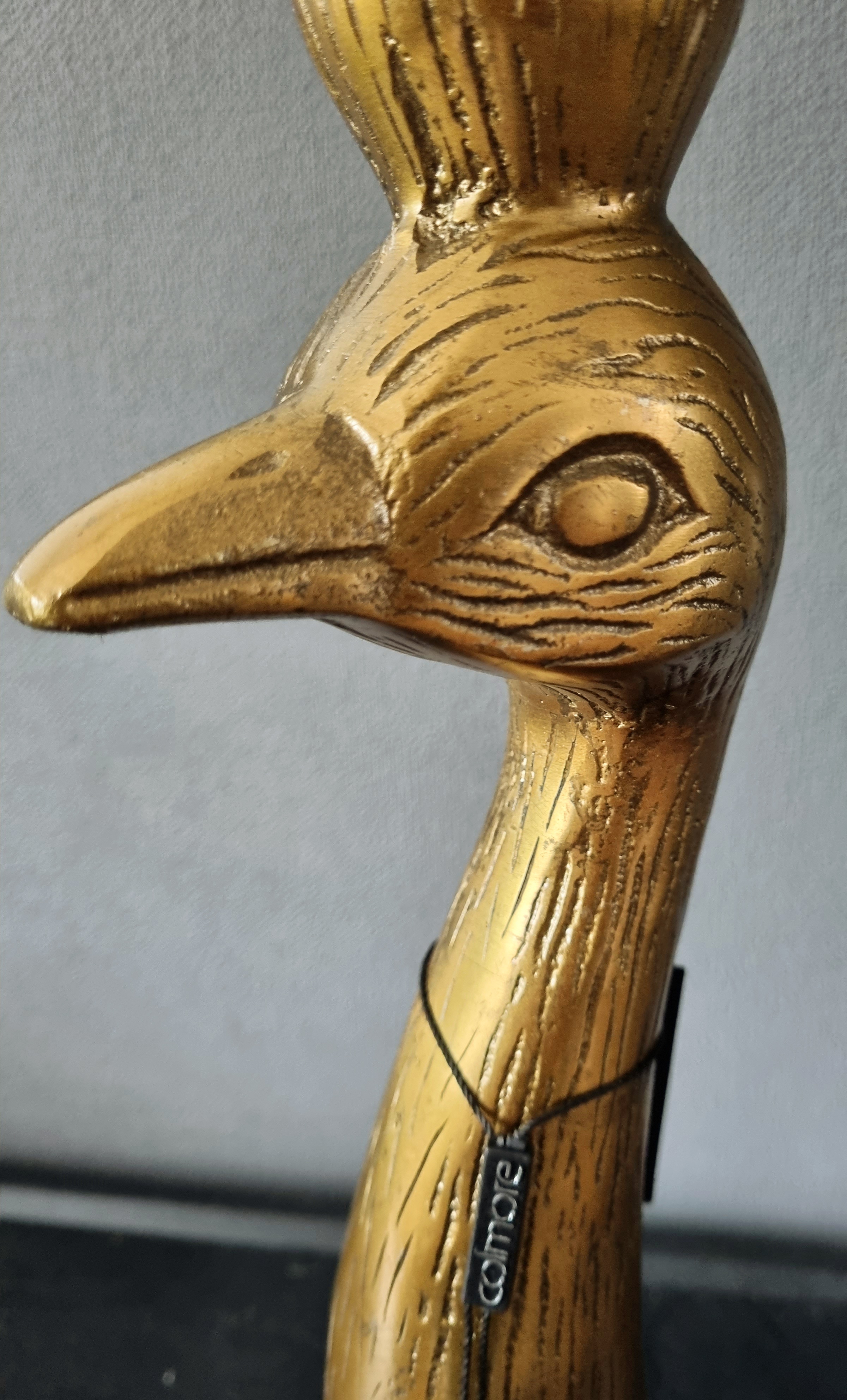 COLMORE, bronskleurige kandelaar in raw-metal, BIRD. Afgeprijsd van €34,95 voor €25!