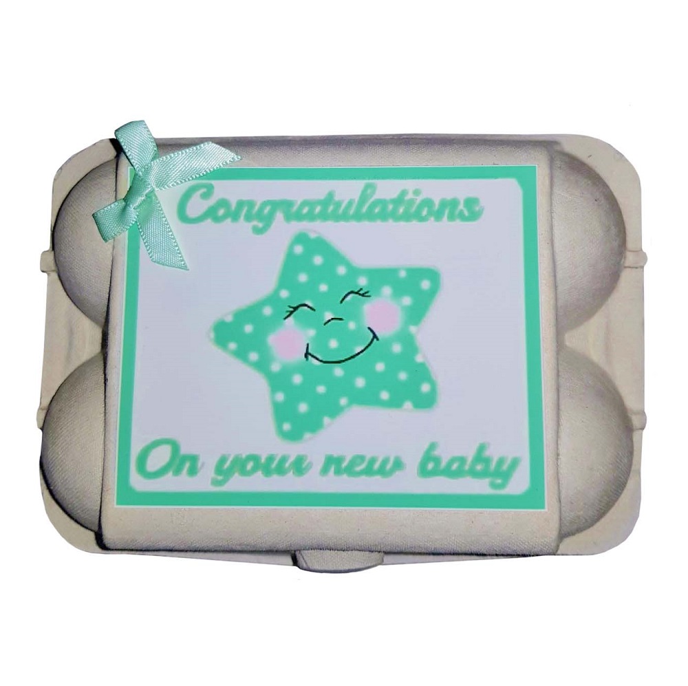 Baby Socks & Mitts - Mint Egg Carton Gift
