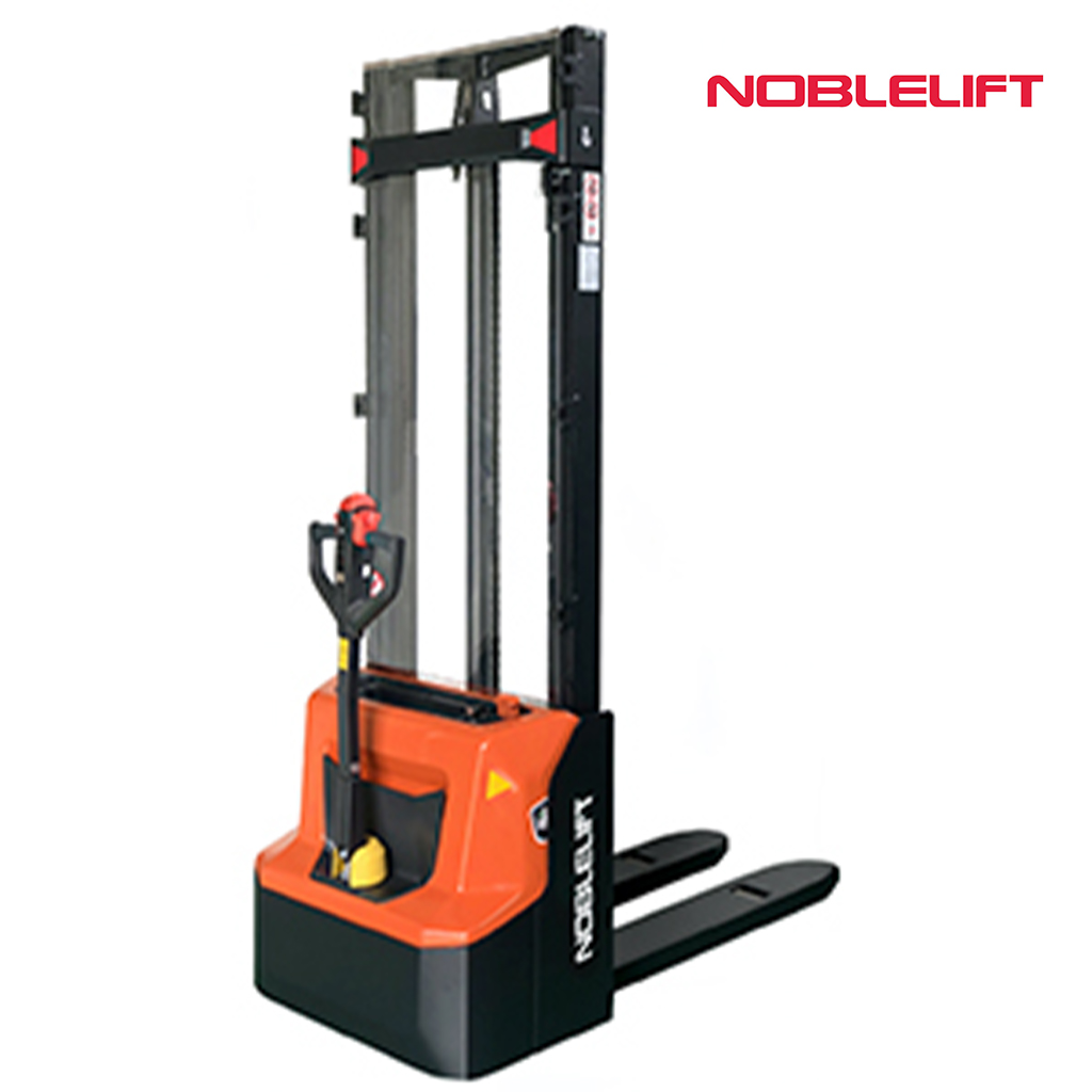 The Noblelift Edge pallet stacker is an entry level machine that provides an incredible 1200kg lift capacity for the heavier pallets and extra loads. Available in 2.9m mast heights, and as far as 3.6m for that added extra reach.