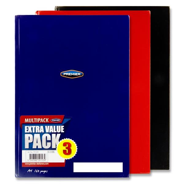 A4 Hardback Copy Assorted Designs (pack of 3)
