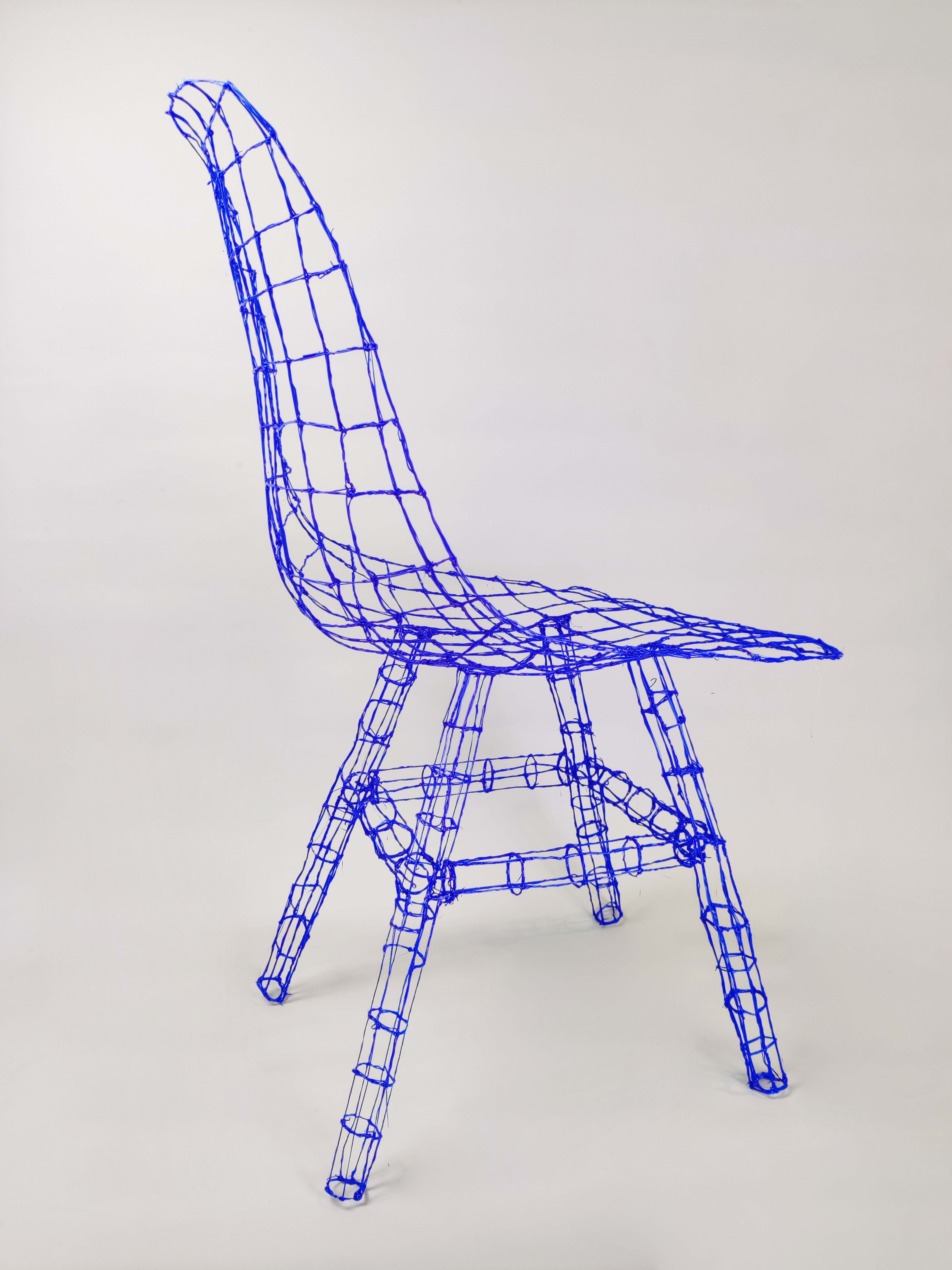 3D DRAW OBJECT - CHAIR BLUE