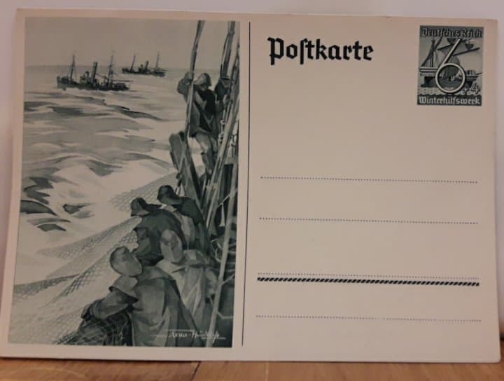 originele postbriefkaart Winterhulp / Winterhilfswerke
