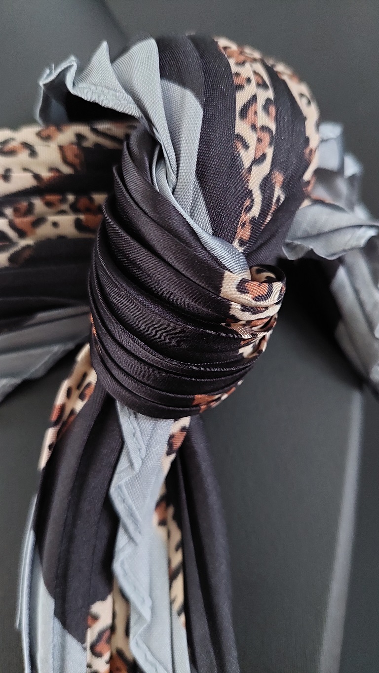 Sjaal Luipaard Dessin Silk Black