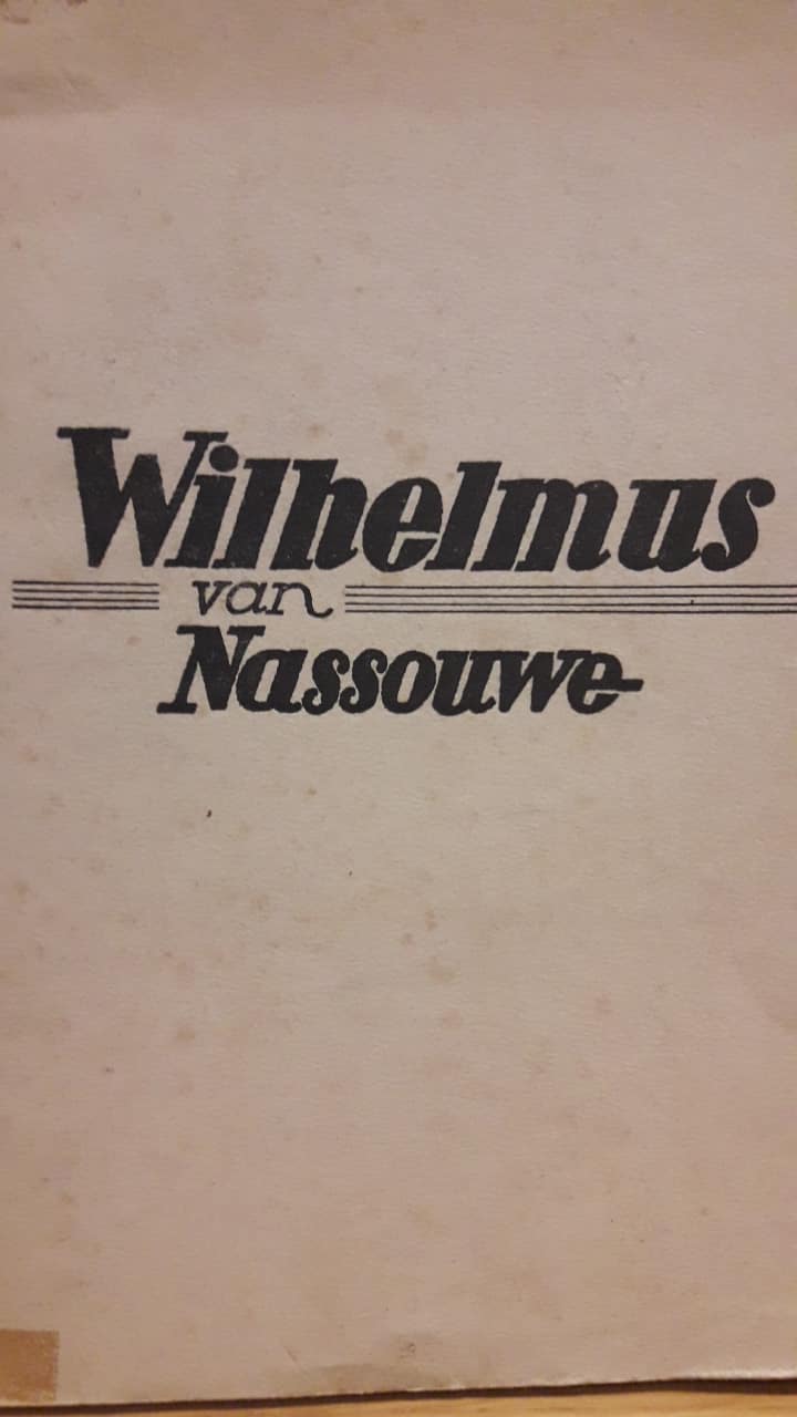 Wilhelmus van Nassouwe - blauwvoetuitgave AKVS speciaal nummer 1933