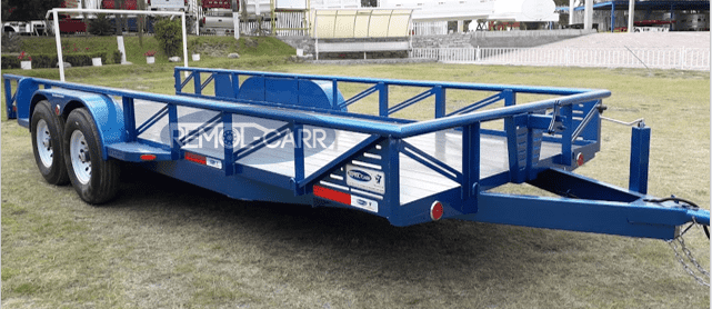 REMOLQUE LIGERO TIPO PLATAFORMA CAPACIDAD 6,000 KG 2 EJES