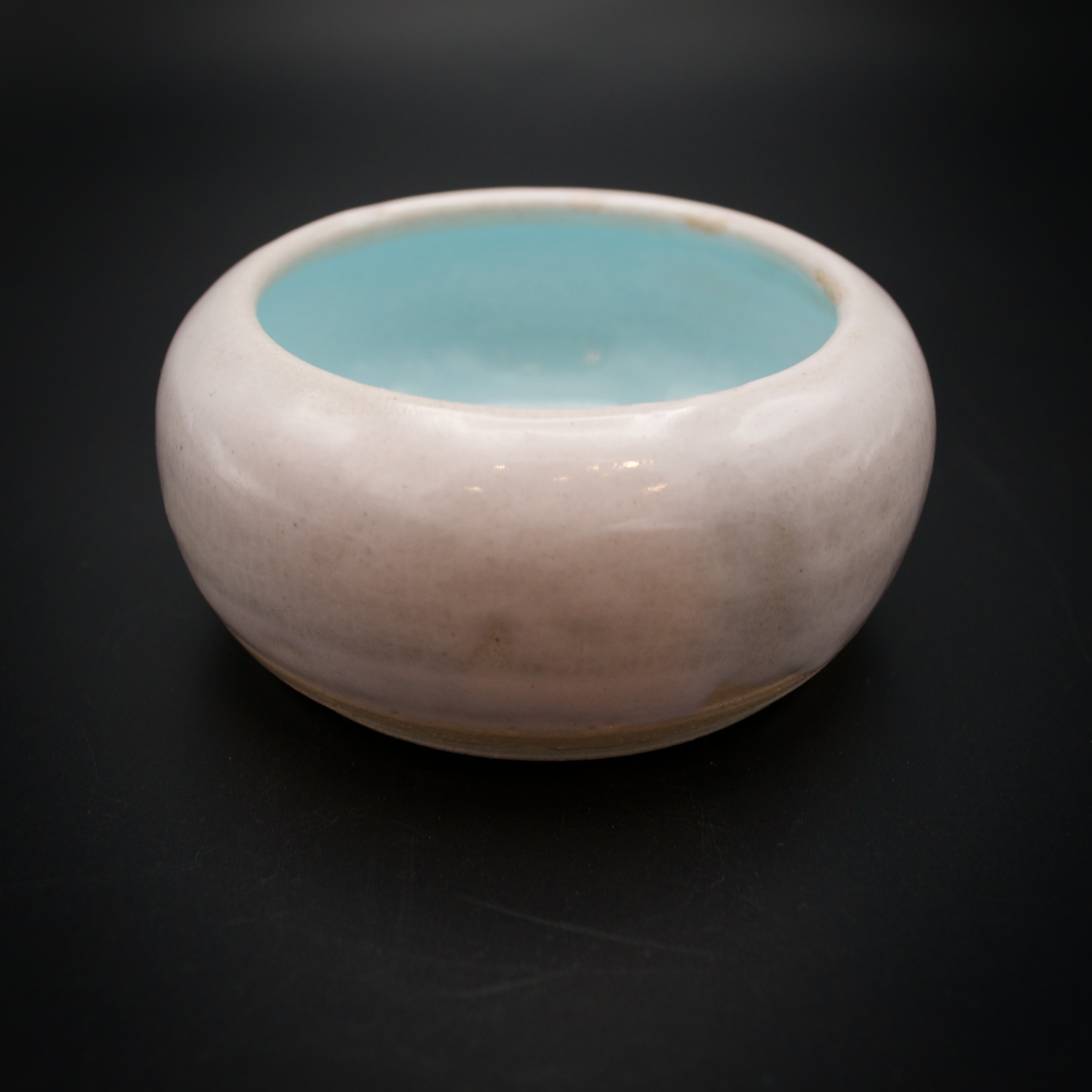 Retro small bowl - pastel pink and baby blue