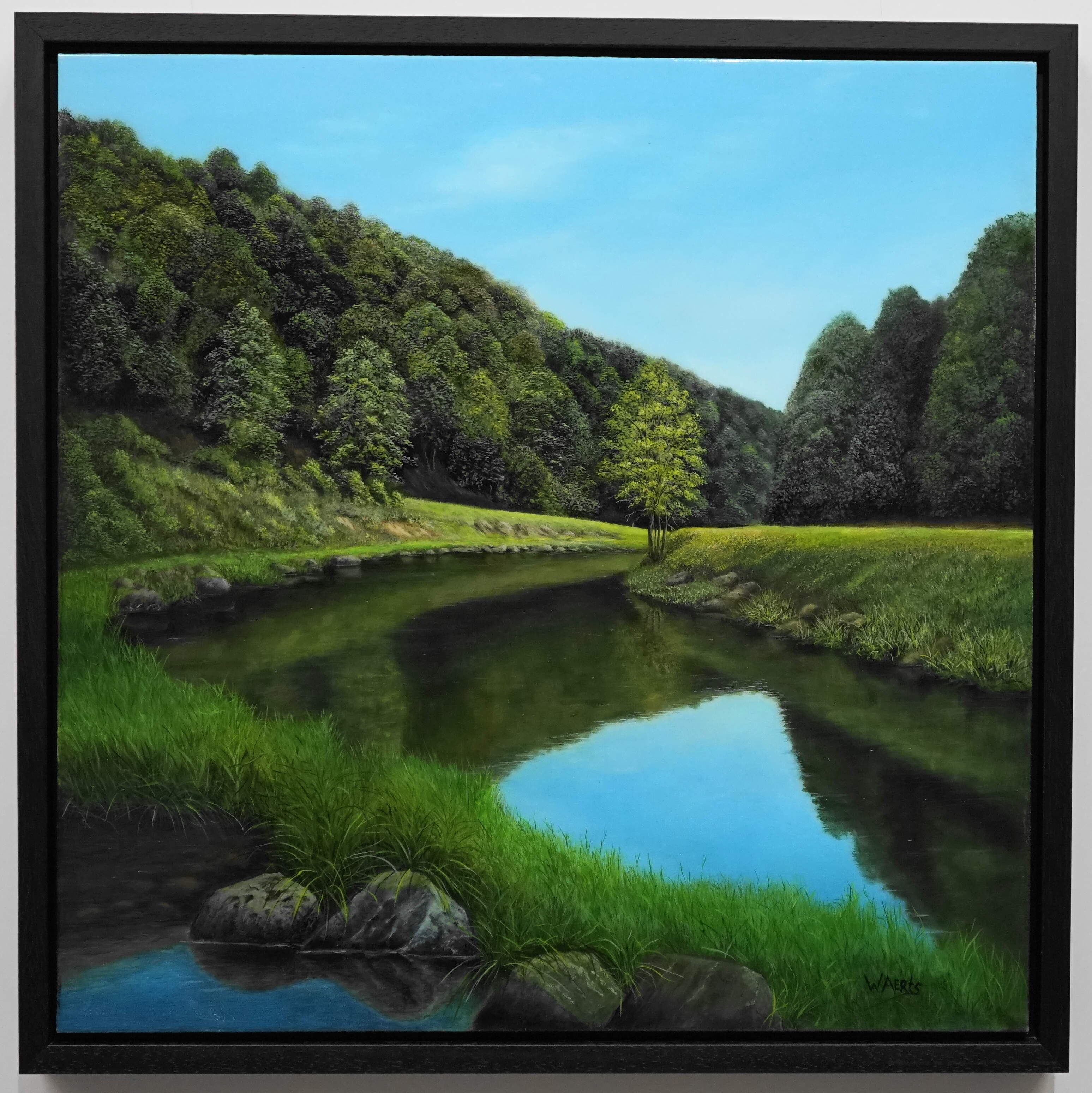 Late Summer Realistic landscape painting