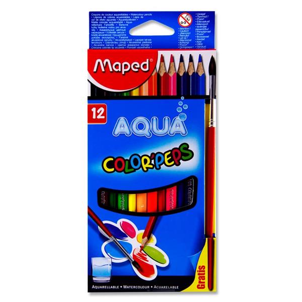 VISUAL ART - Maped Box 12 Color'peps Water Colour Pencils