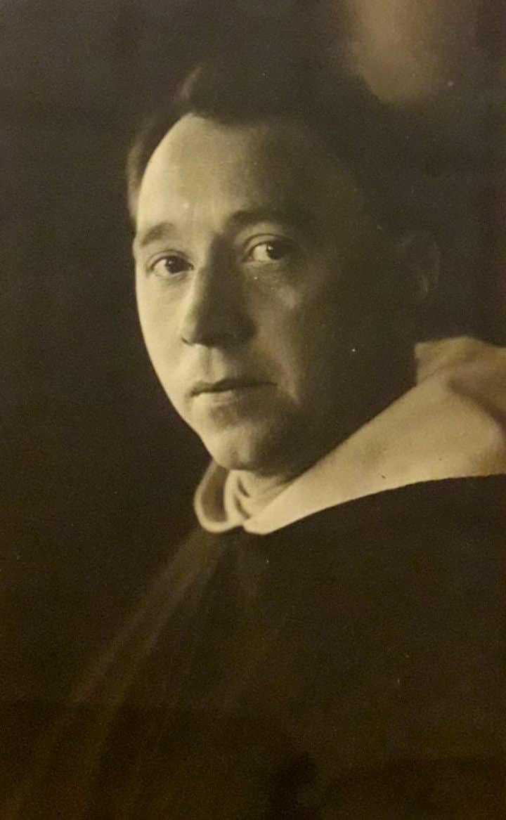 originele fotopostkaart Pater Callewaert uit de jaren '20 ( LN 3 )