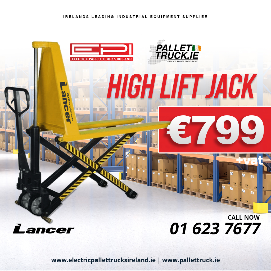 Supplying Ireland with Electric Pallet Trucks, Forklifts, Pallet Stackers, Parts & Repairs.