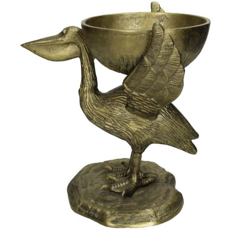 Bowl Pelican Bronze, 25x19x24cm. Nu afgeprijsd van €39,95 voor €25.