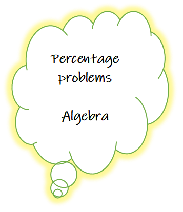 Percentage Problems and Algebra