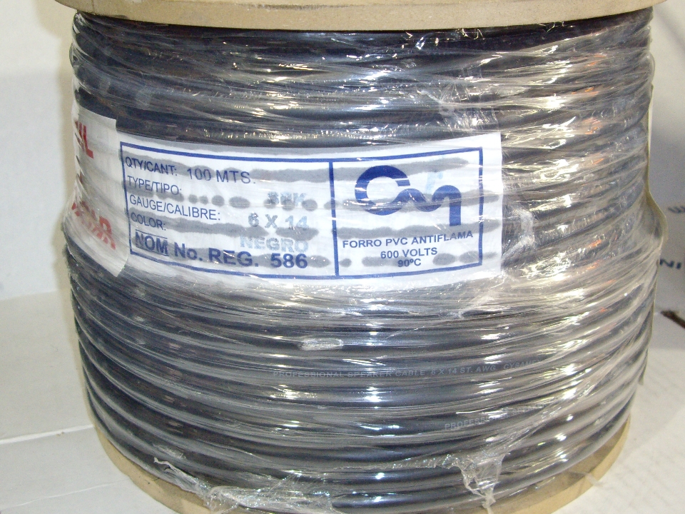 Cable para bocina 6 hilos, modelo SPK6X14, marca CYSAMEX