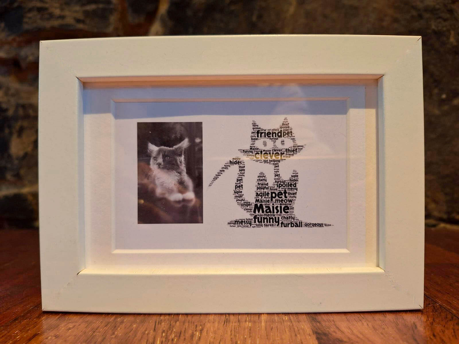 Framed Word Art Pet Memorial