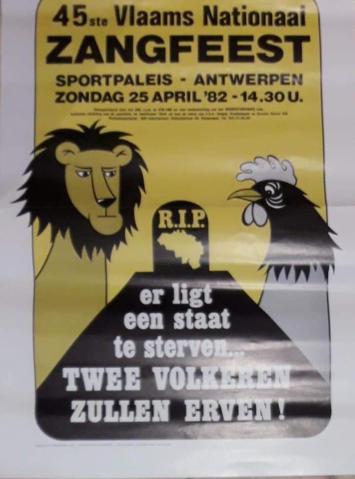 Affiche 45e  Vlaams Nationaal Zangfeest 1982 / 40 x 60 cm