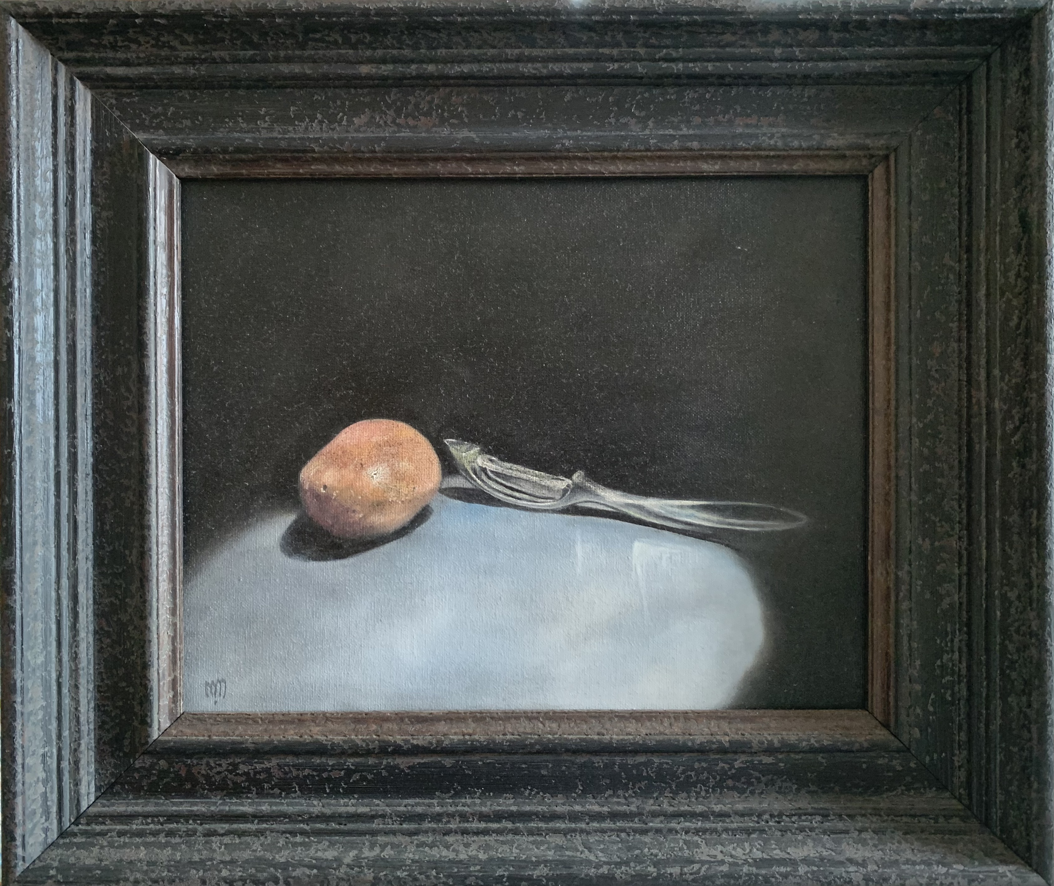 Oil on Canvas Board  16.5 x 19.5 (framed)   Price : €550