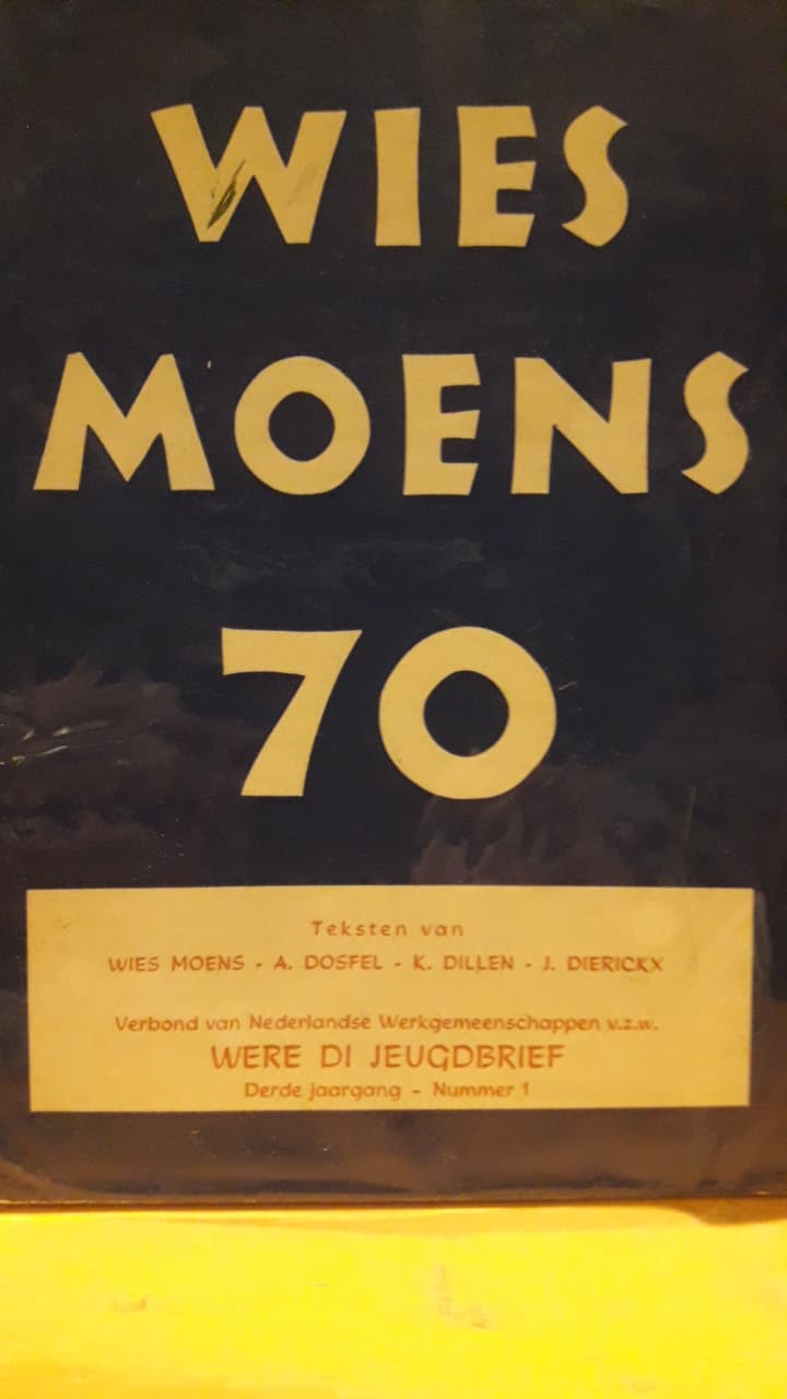 Brochure Wies Moens 70 jaar / Weredi Jeugdbrief -1968 / 36 blz