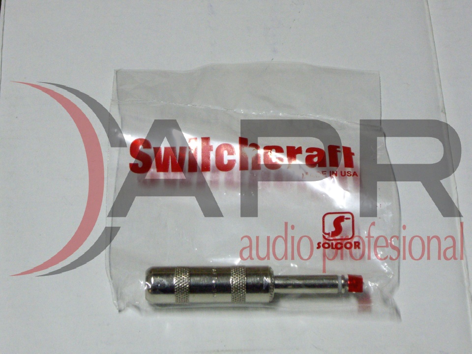 Conector plug 1/4, modelo S281, marca SWITCHCRAFT