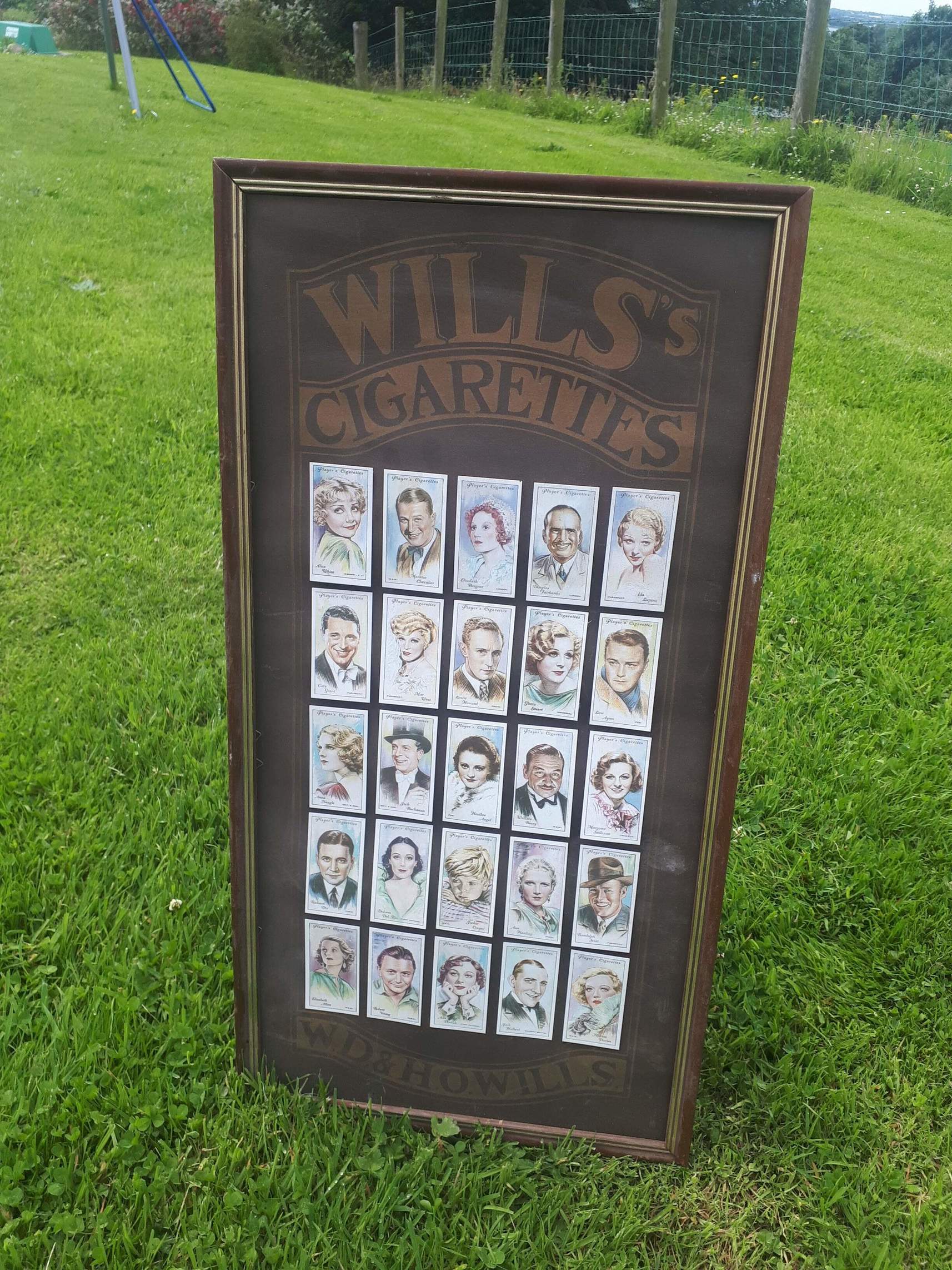 Wills Cigs Advertising Display.