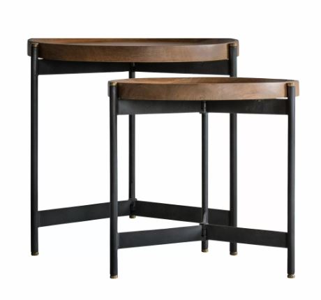 Nest Tables Black & Wood