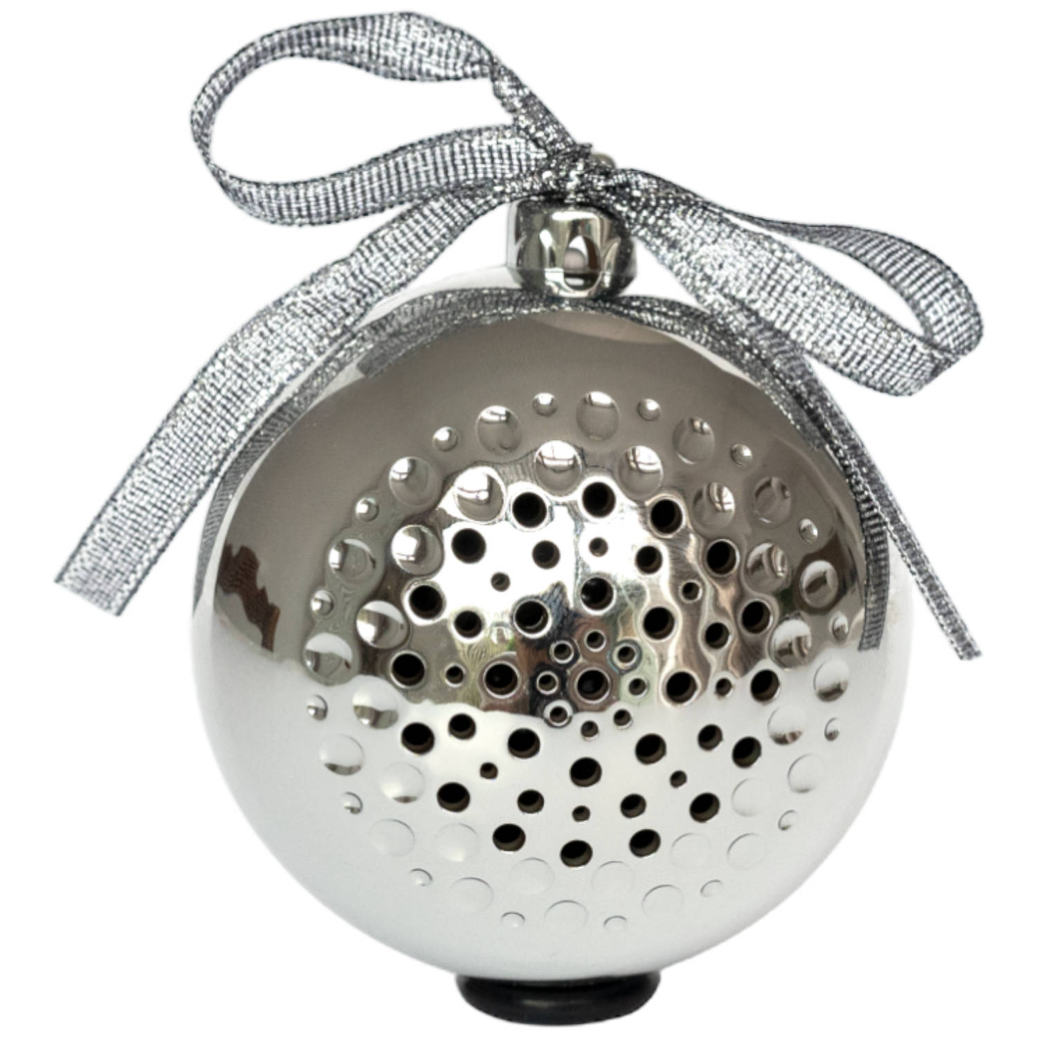 Gift Atelier, kerstbal YOU ROCK speaker, zilverkleurig....... een origineel cadeau!