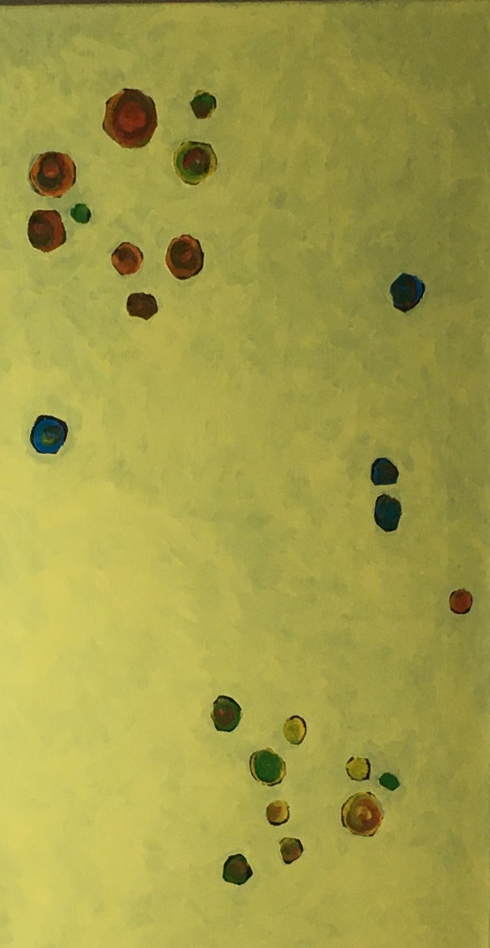 Formaat 100 x 26 cm olieverf op linnen 2018