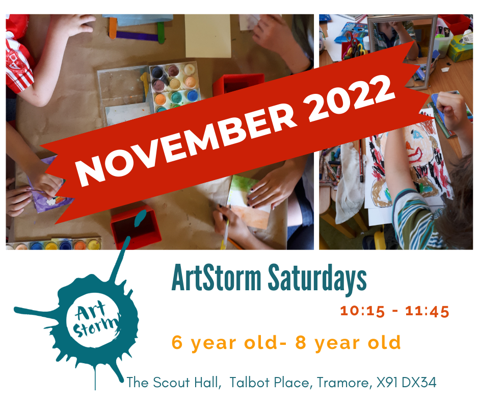 ArtStorm Saturday (6 year old - 8 year olds) 10:15 - 11:45