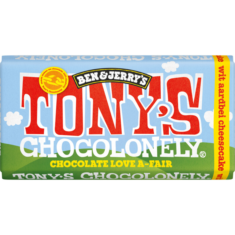 Tony Chocolonely - Ben & Jerry - Cheesecake aardbei
