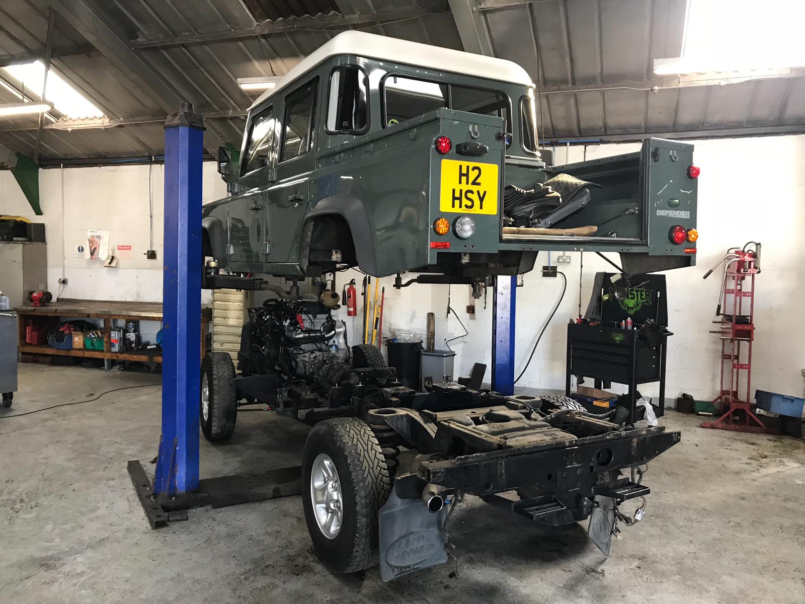 Land Rover engine swaps Gibsons Auto Services Cumnock