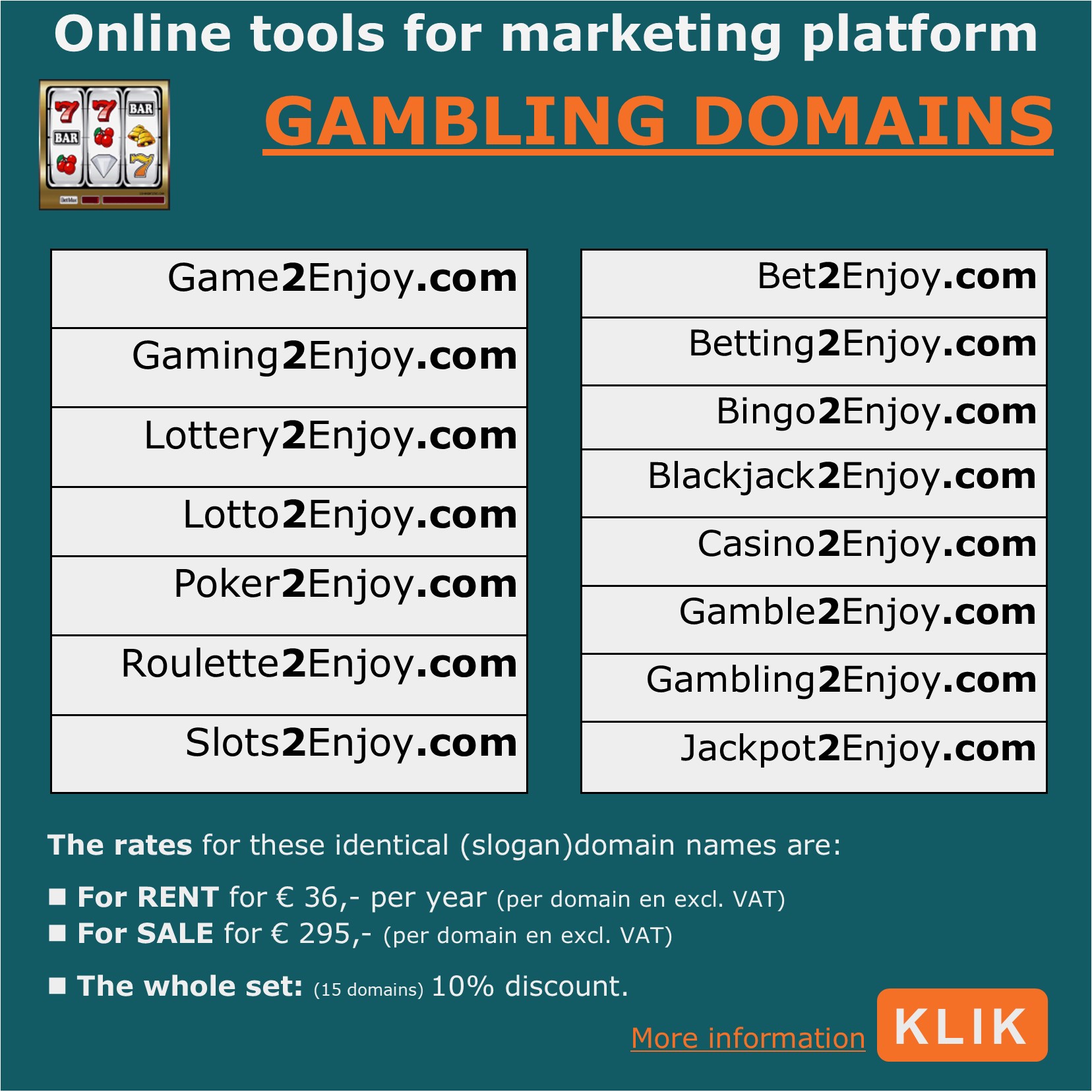 Gambling domain for sale