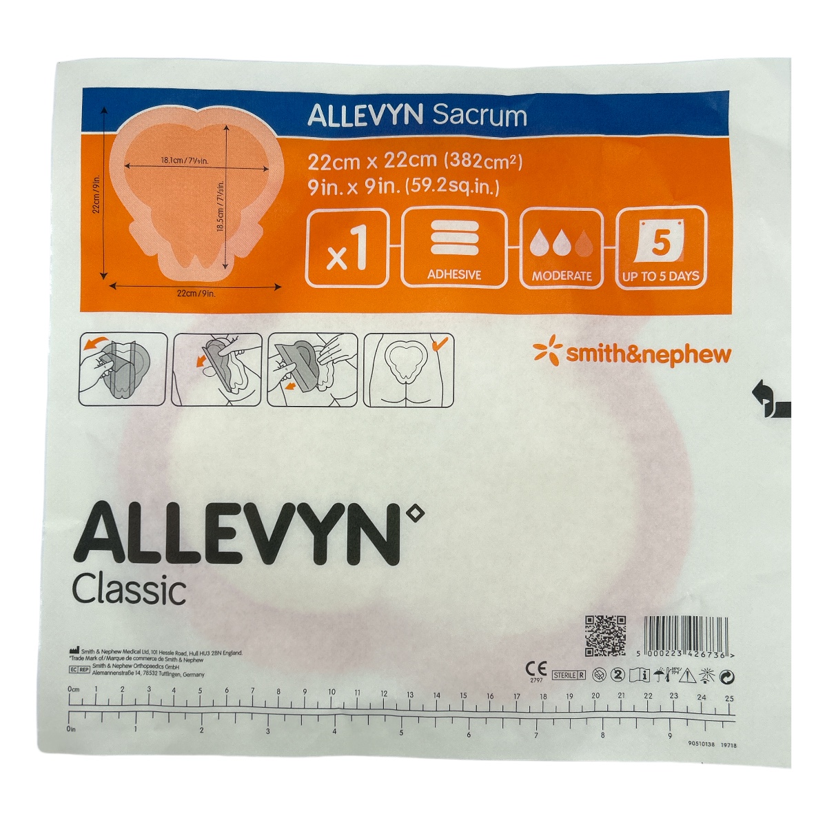 ALLEVYN Sacrum 22cmx22cm REF 66000451