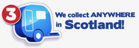 We collect your old caravan from anywhere in Scotland