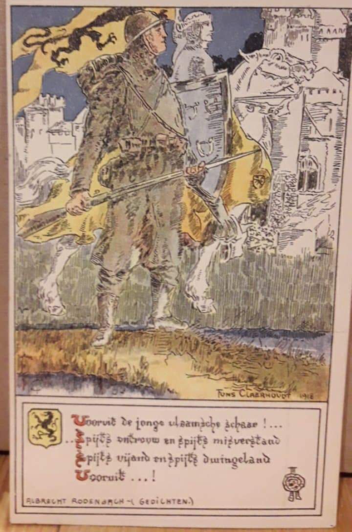 Propagandapostkaart Vlaanderen 1917 Ijzerfront / LN 58
