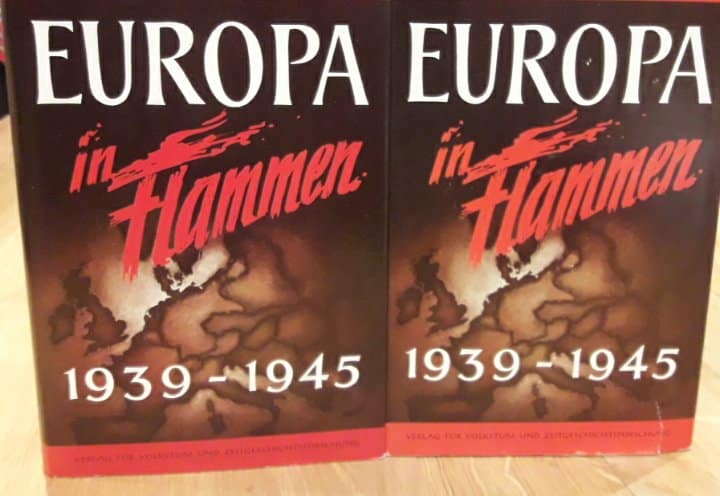 zeldzaam !  2 delen Europa in Flammen - Udo Walendy  1966