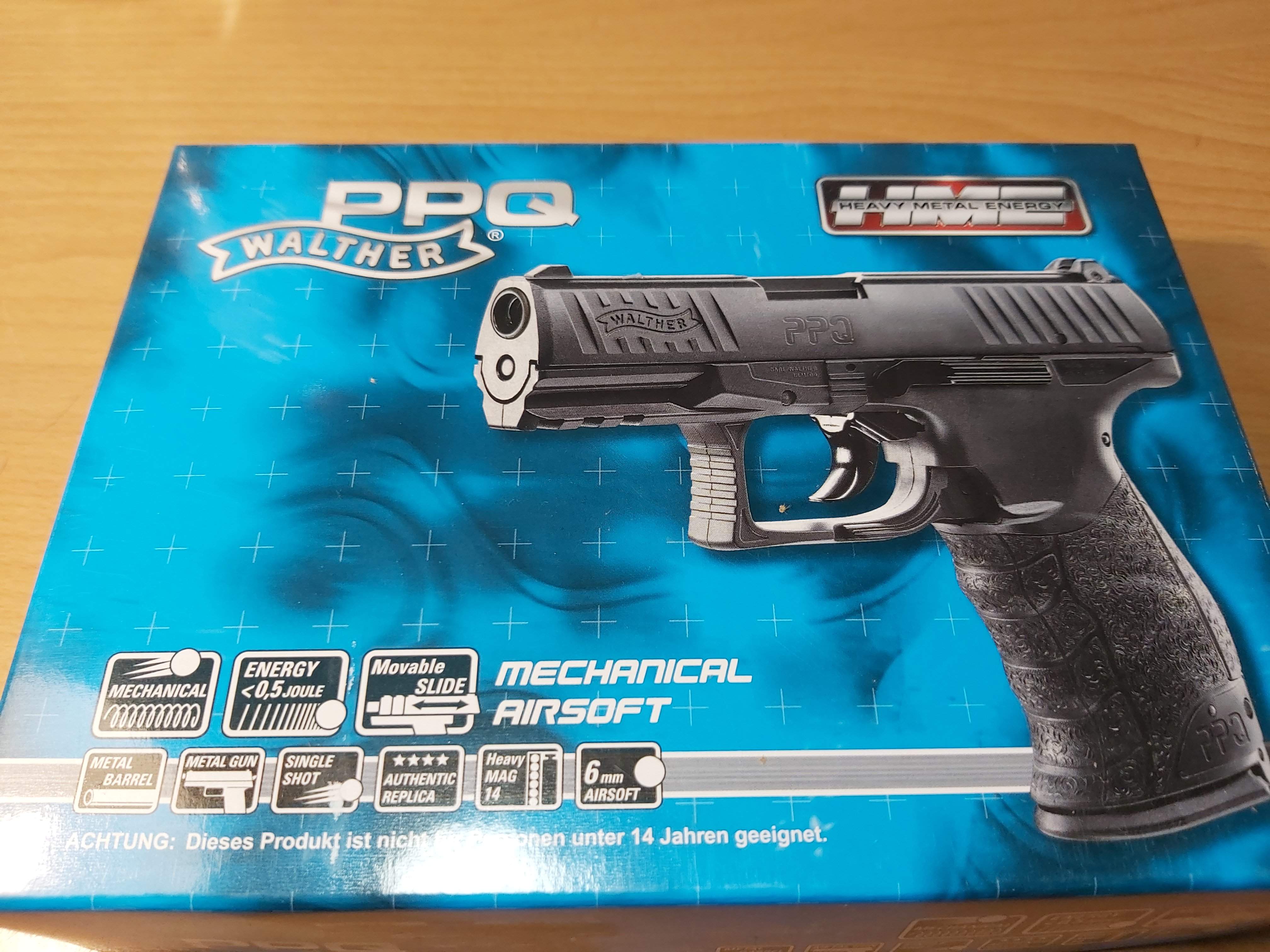 Walther PPQ, pistool met veer, Prijs 49€