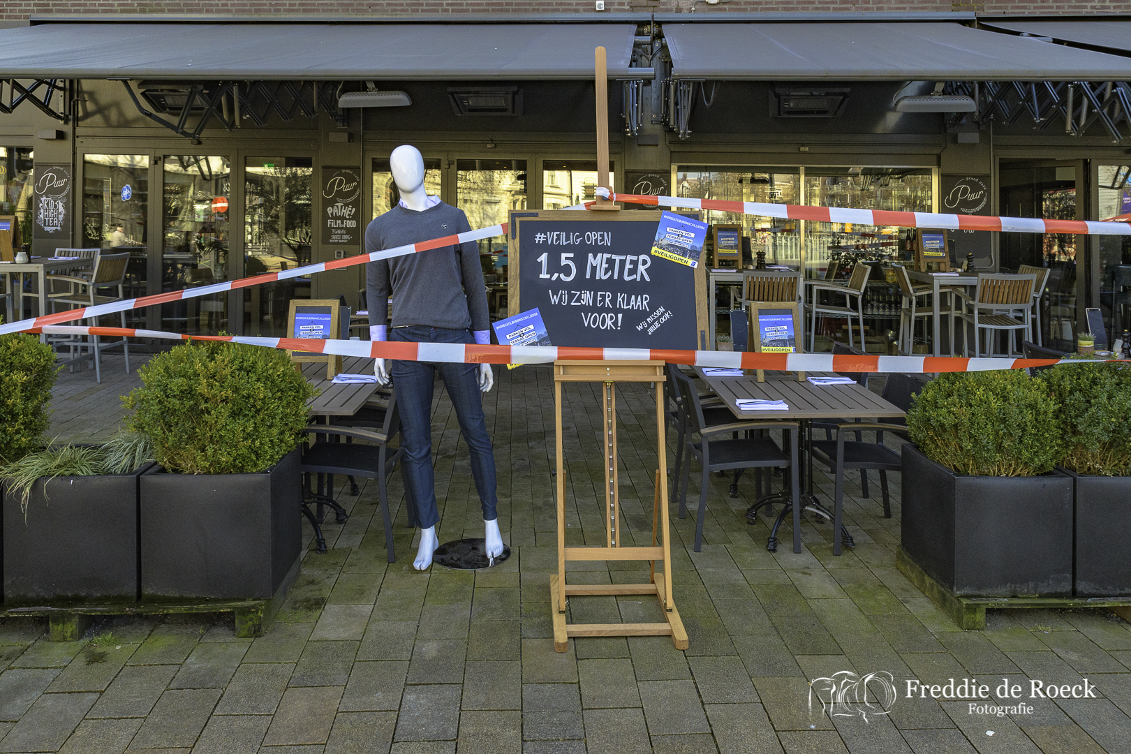 Horeca actie _ Tilburgse terrassen dicht _ 2 maart 2021 _ Foto _ Freddie de Roeck _  7_JPG
