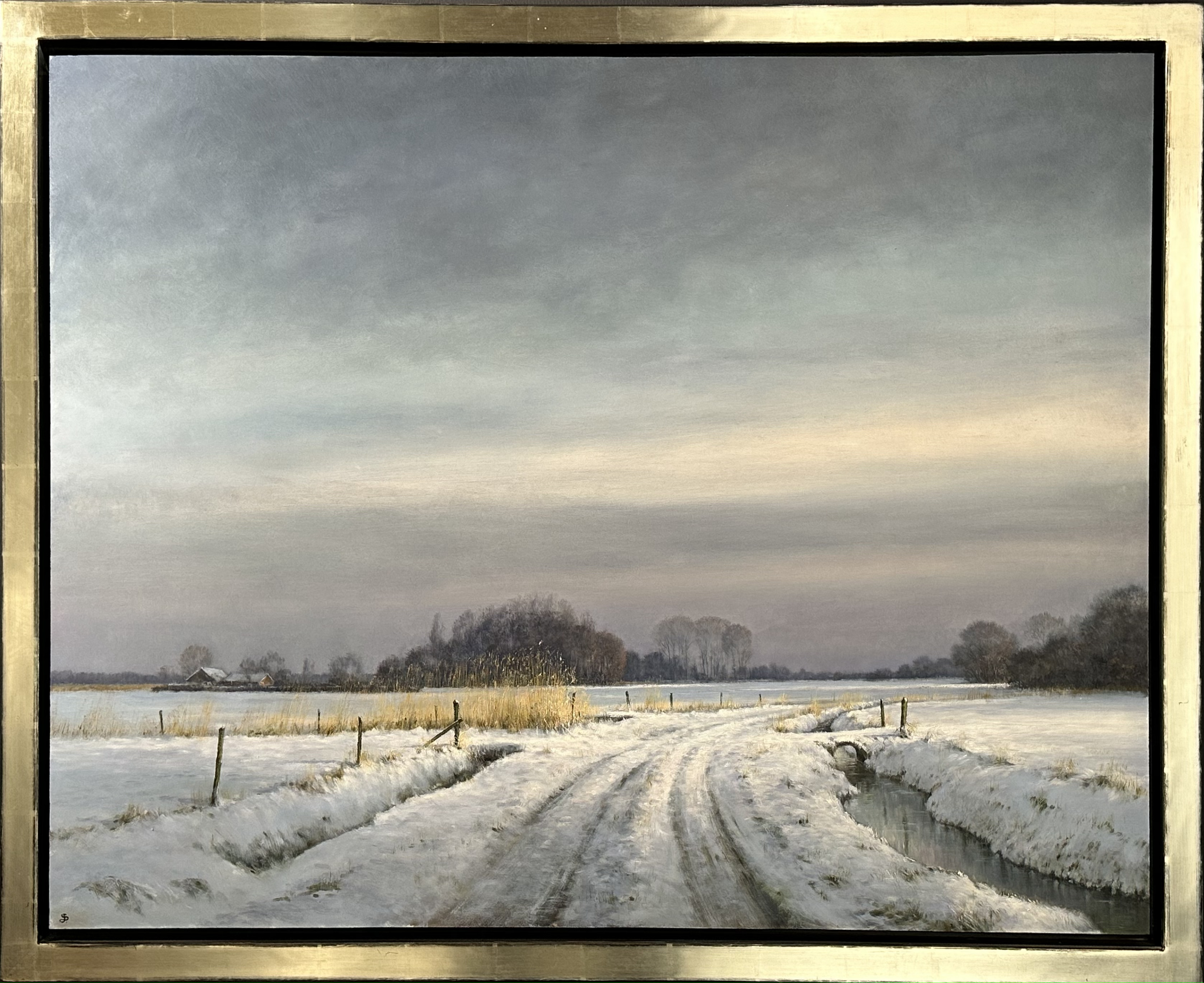 Winterlandschap op de Veluwe - J. (Jan) Scholten