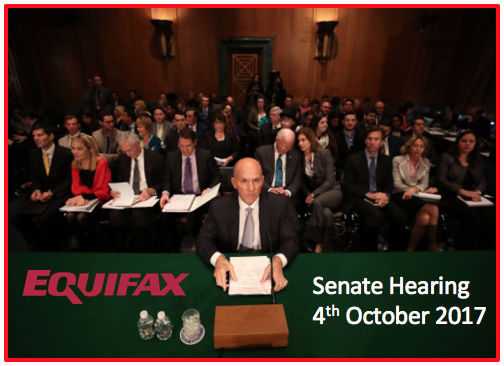 Equifax - Senate Hearing on Data Breach - 4th Oct 2017